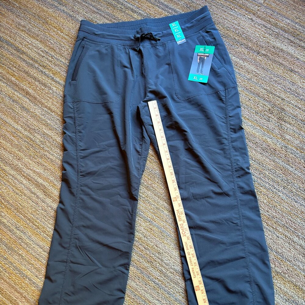 Kirkland Ladies Straight Leg Active Stretch Woven Pant Charcoal XL